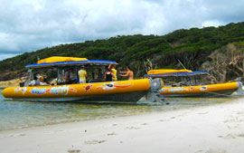 Boats in The Whitsunday Islands
