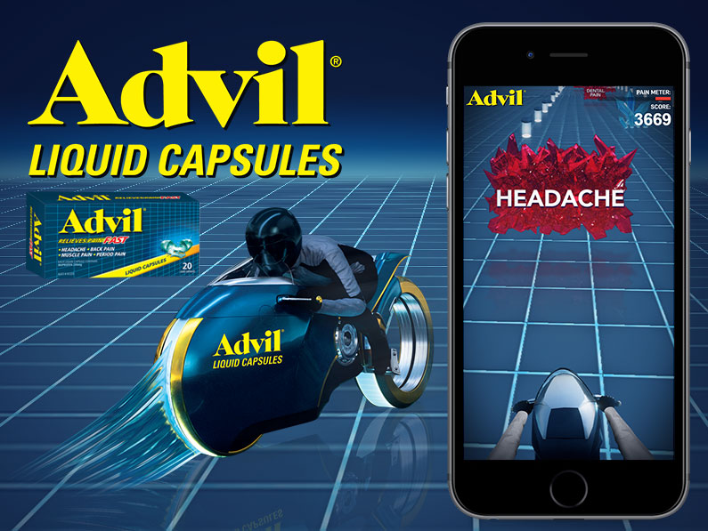 Advil Liquid Capsules Racing Game
