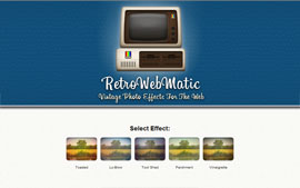 RetroWebMatic - Vintage Photo Effects for Websites