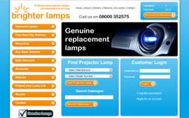 Brighter Lamps E-Commerce Website
