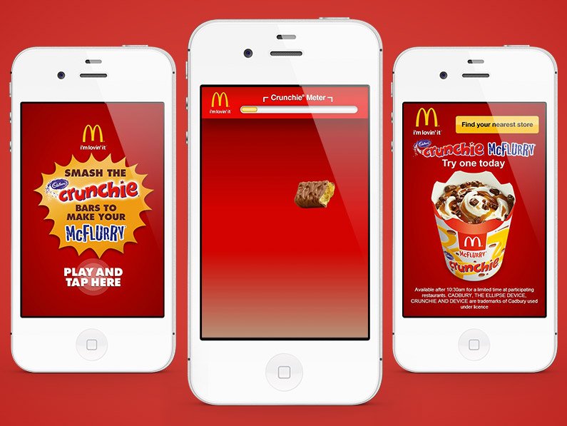 McDonald's Cadbury Crunchie McFlurry Smash Game