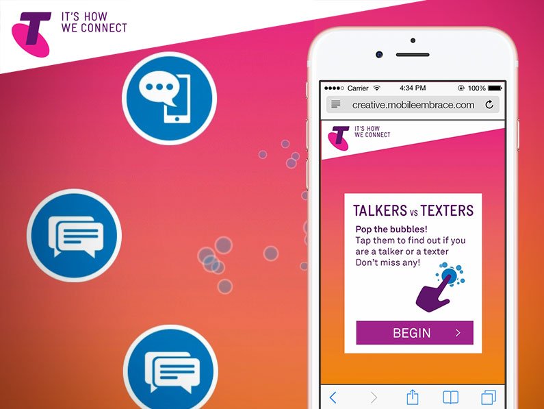 Telstra Talkers VS Texters