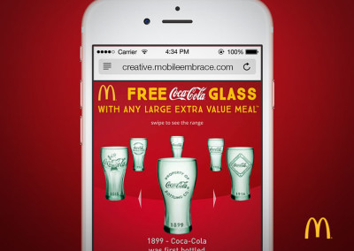 McDonalds Free Coke Glass