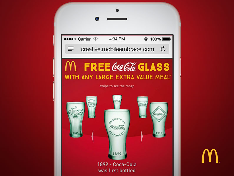 McDonaldscFree Coke Glass