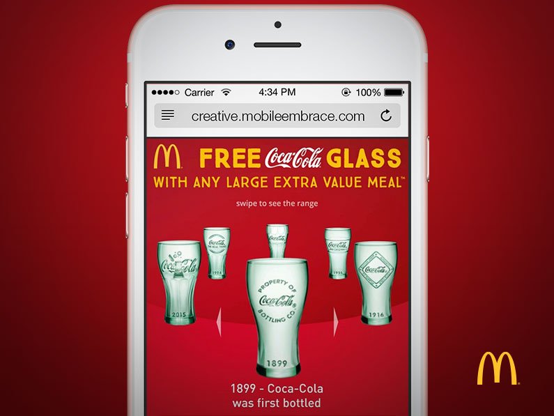 McDonalds Free Coke Glass