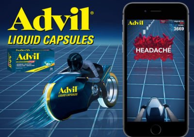 Advil Liquid Capsules Racing Game